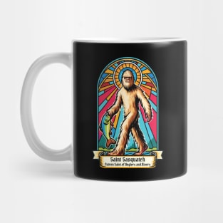 Saint Sasquatch Patron of Anglers - Fishing Legend Graphic Mug